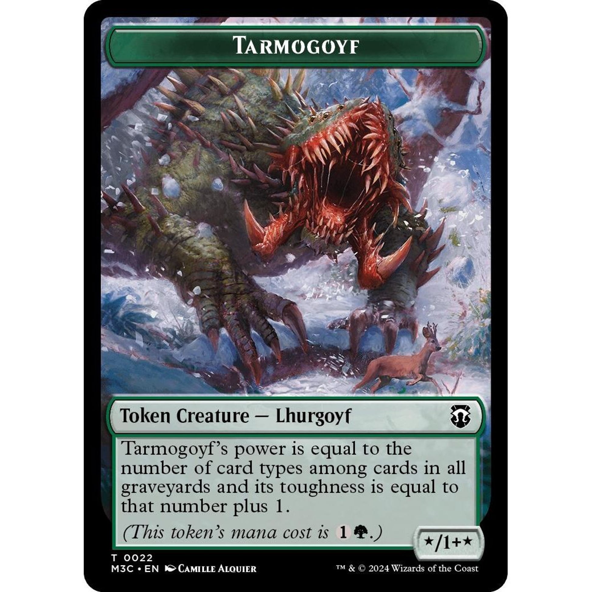Image for Tarmogoyf // Goblin Double-Sided Token (22 // 13) (M3C) - Magic: The Gathering