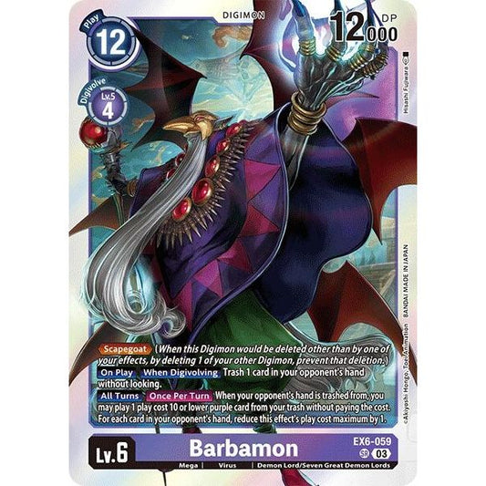 Image for Barbamon (EX6-059 SR) (EX06) - Digimon Card Game