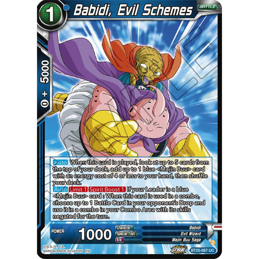 Image for Babidi, Evil Schemes (BT25-067) (BT25) - Dragon Ball Super: Masters