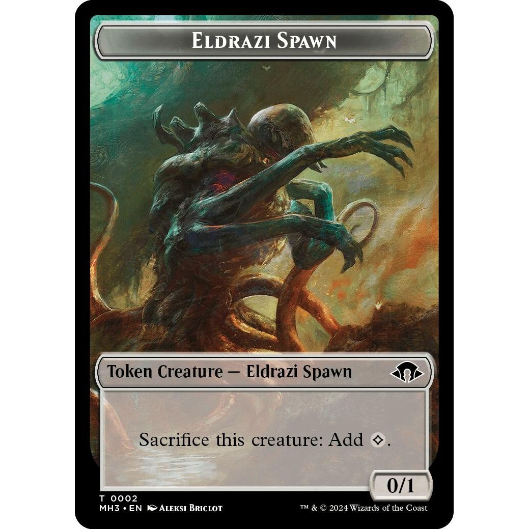 Image for Eldrazi Spawn // Fish Double-Sided Token (2 // 10) (MH3) - Magic: The Gathering