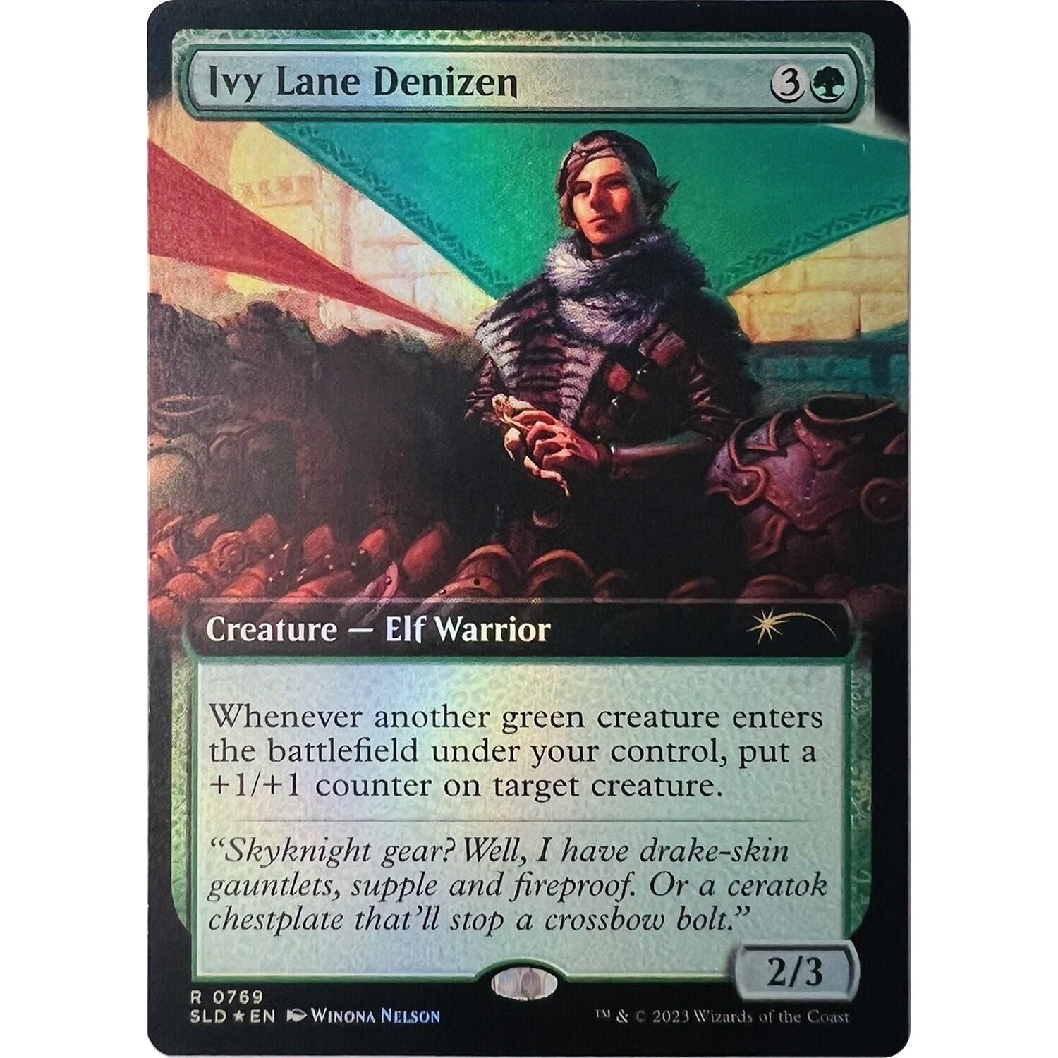 Image for Ivy Lane Denizen (Extended Art) (769) (SLD) - Magic: The Gathering