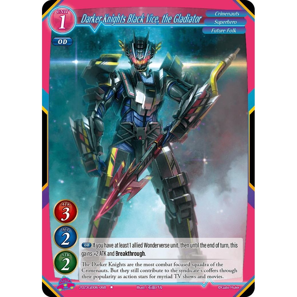 Image for Darker Knights Black Vice, the Gladiator (2023GB06-068) - Gate Ruler