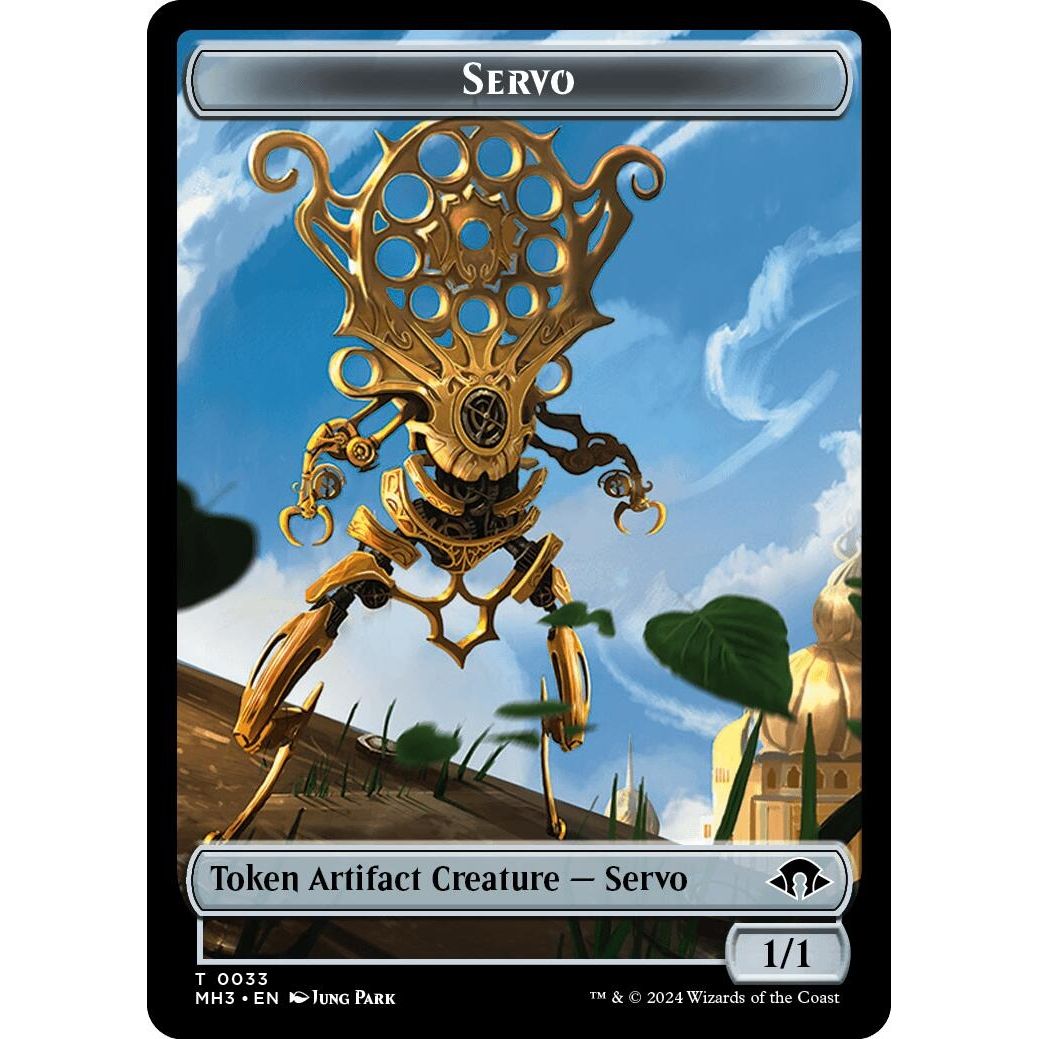 Image for Servo // Snake Double-Sided Token (33 // 20) (MH3) - Magic: The Gathering