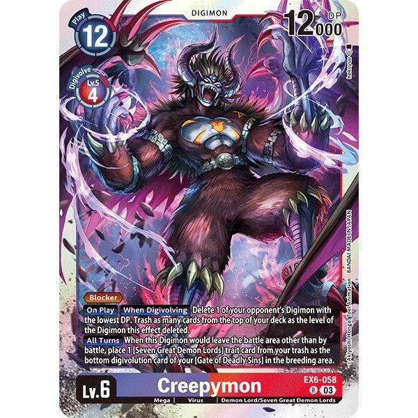 Image for Creepymon (EX6-058 R) (EX06) - Digimon Card Game