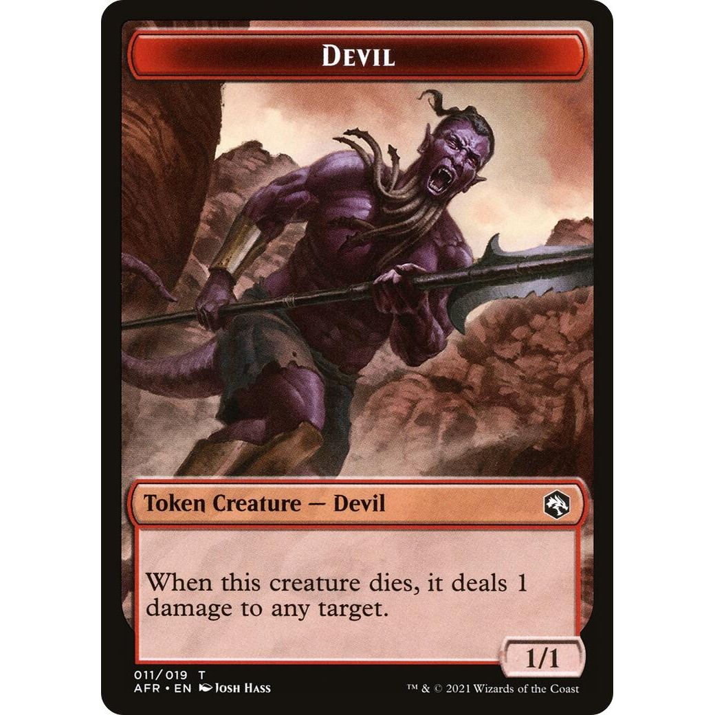 Image for Devil // Vecna Double-Sided Token (11 // 8) (AFR) - Magic: The Gathering