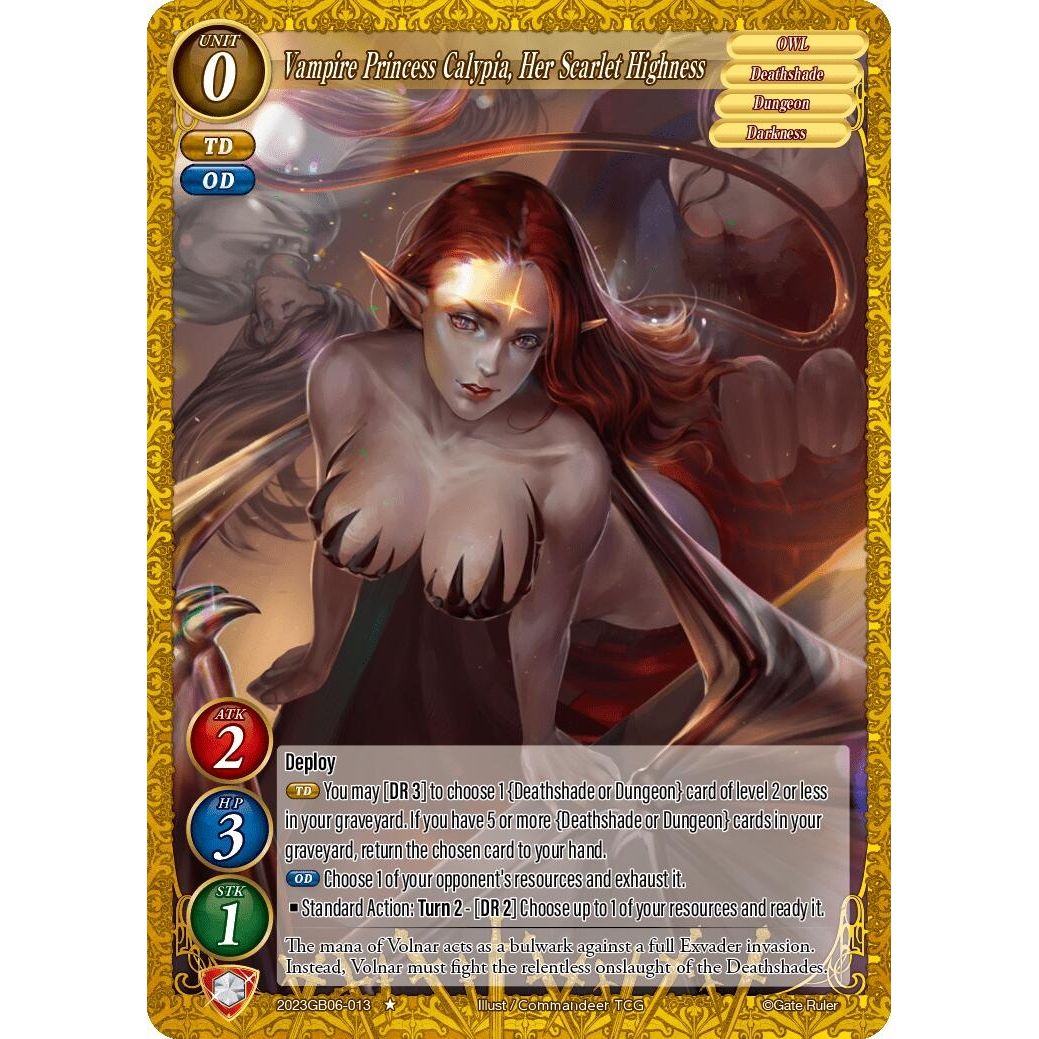 Image for Vampire Princess Calypia, Her Scarlet Highness (2023GB06-013) - Gate Ruler