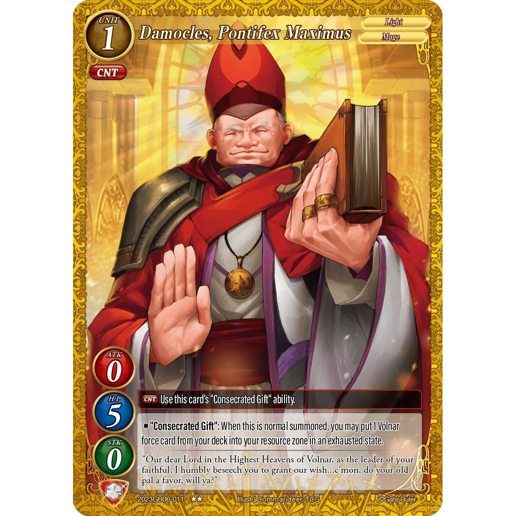 Image for Damocles, Pontifex Maximus (2023GB06-011) - Gate Ruler