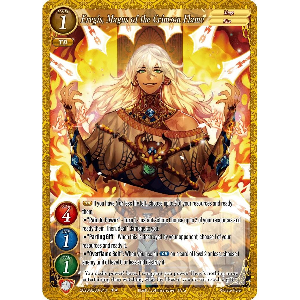 Image for Eregis, Magus of the Crimson Flame (2023GB06-010) - Gate Ruler