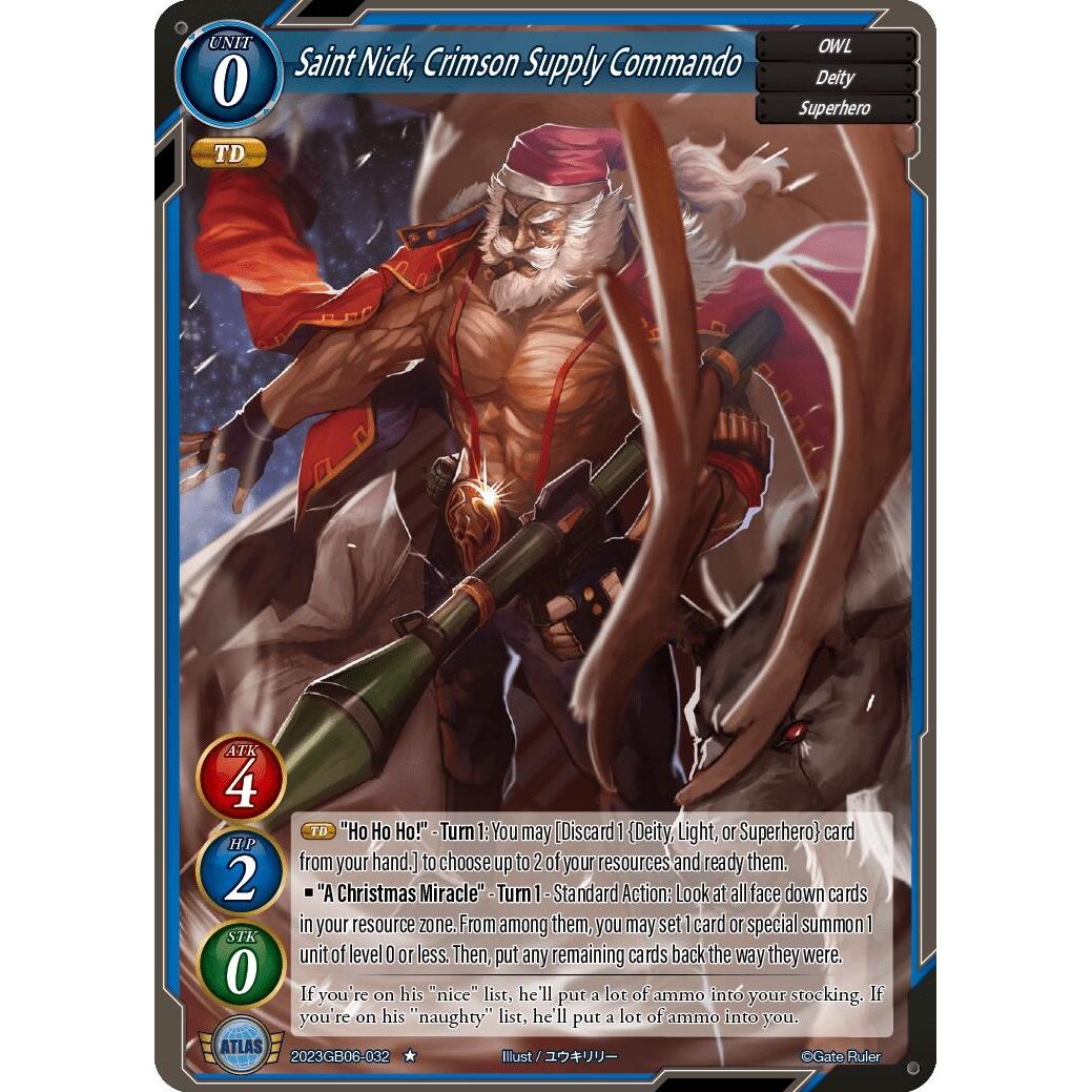 Image for Saint Nick, Crimson Supply Commando (2023GB06-032) - Gate Ruler