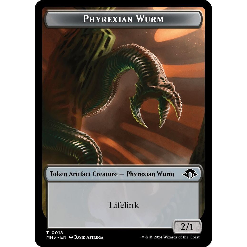 Image for Phyrexian Wurm Token (0018) (18) (MH3) - Magic: The Gathering
