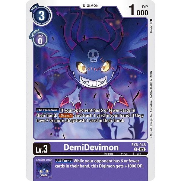 Image for DemiDevimon (EX6-046 C) (EX06) - Digimon Card Game