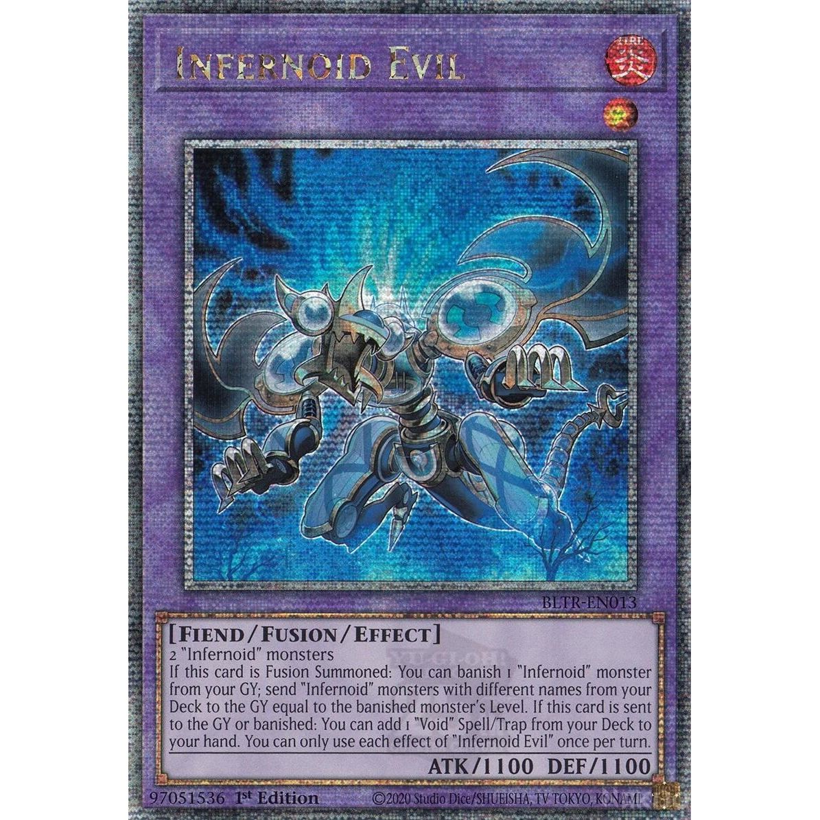 Image for Infernoid Evil (Quarter Century Secret Rare) (BLTR-EN013) (BLTR) - YuGiOh