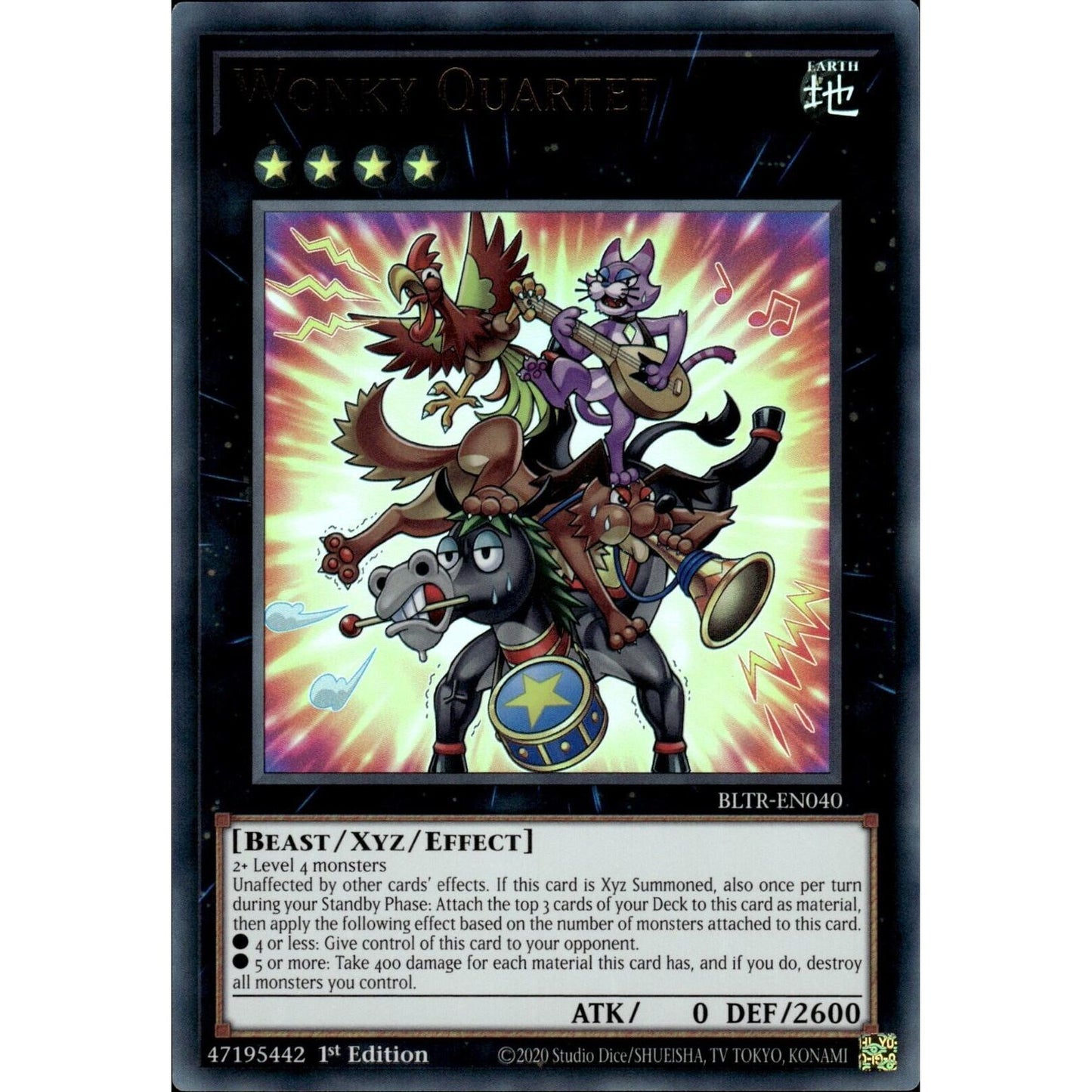 Image for Wonky Quartet (BLTR-EN040) (BLTR) - YuGiOh