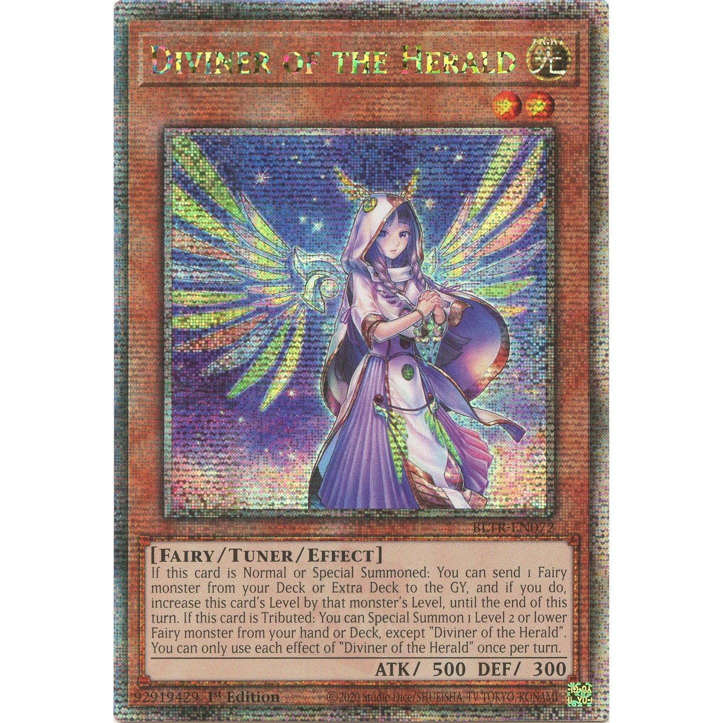 Image for Diviner of the Herald (Quarter Century Secret Rare) (BLTR-EN072) (BLTR) - YuGiOh