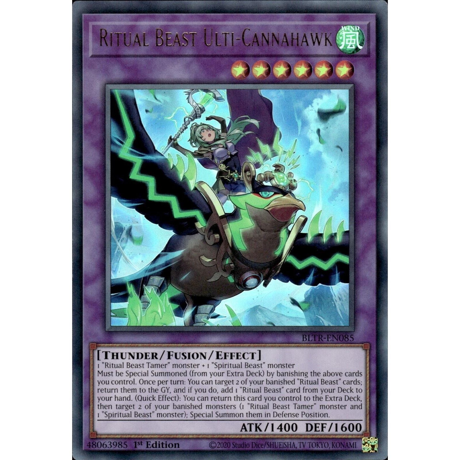 Image for Ritual Beast Ulti-Cannahawk (Alternate Art) (BLTR-EN085) (BLTR) - YuGiOh