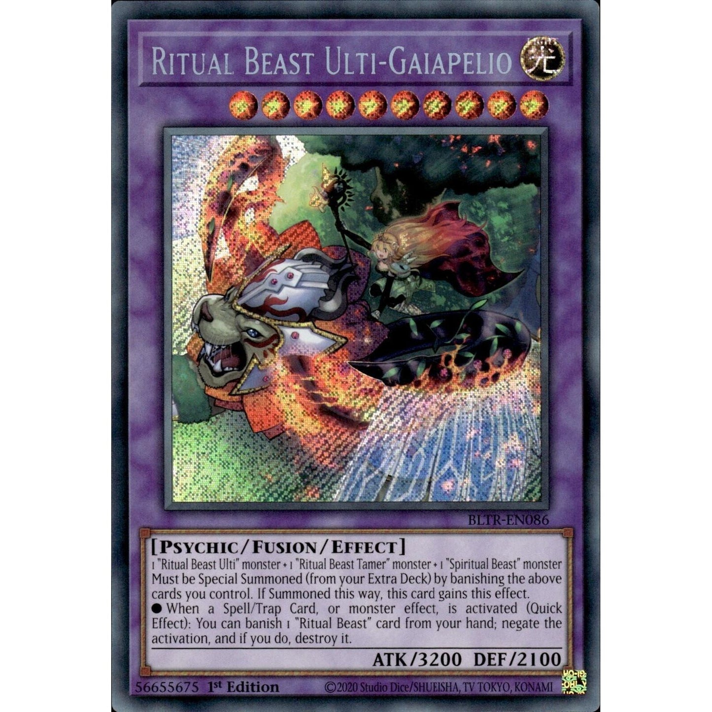 Image for Ritual Beast Ulti-Gaiapelio (BLTR-EN086) (BLTR) - YuGiOh