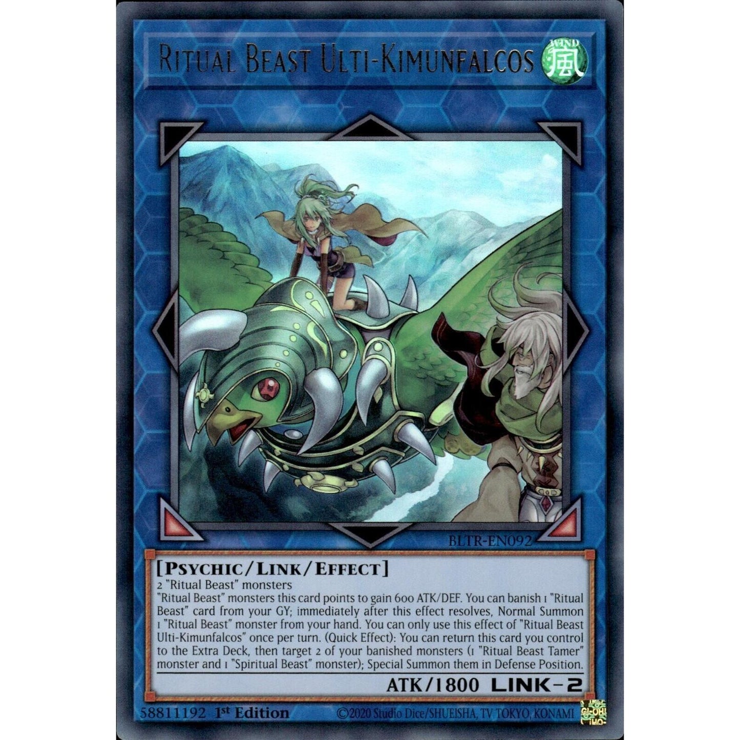 Image for Ritual Beast Ulti-Kimunfalcos (BLTR-EN092) (BLTR) - YuGiOh