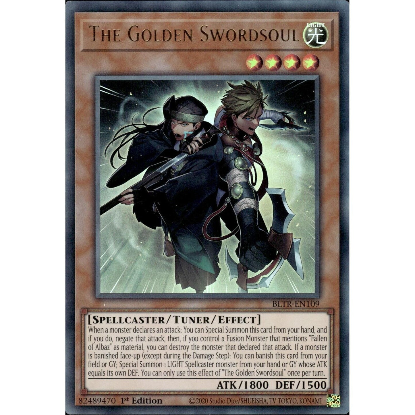 Image for The Golden Swordsoul (BLTR-EN109) (BLTR) - YuGiOh