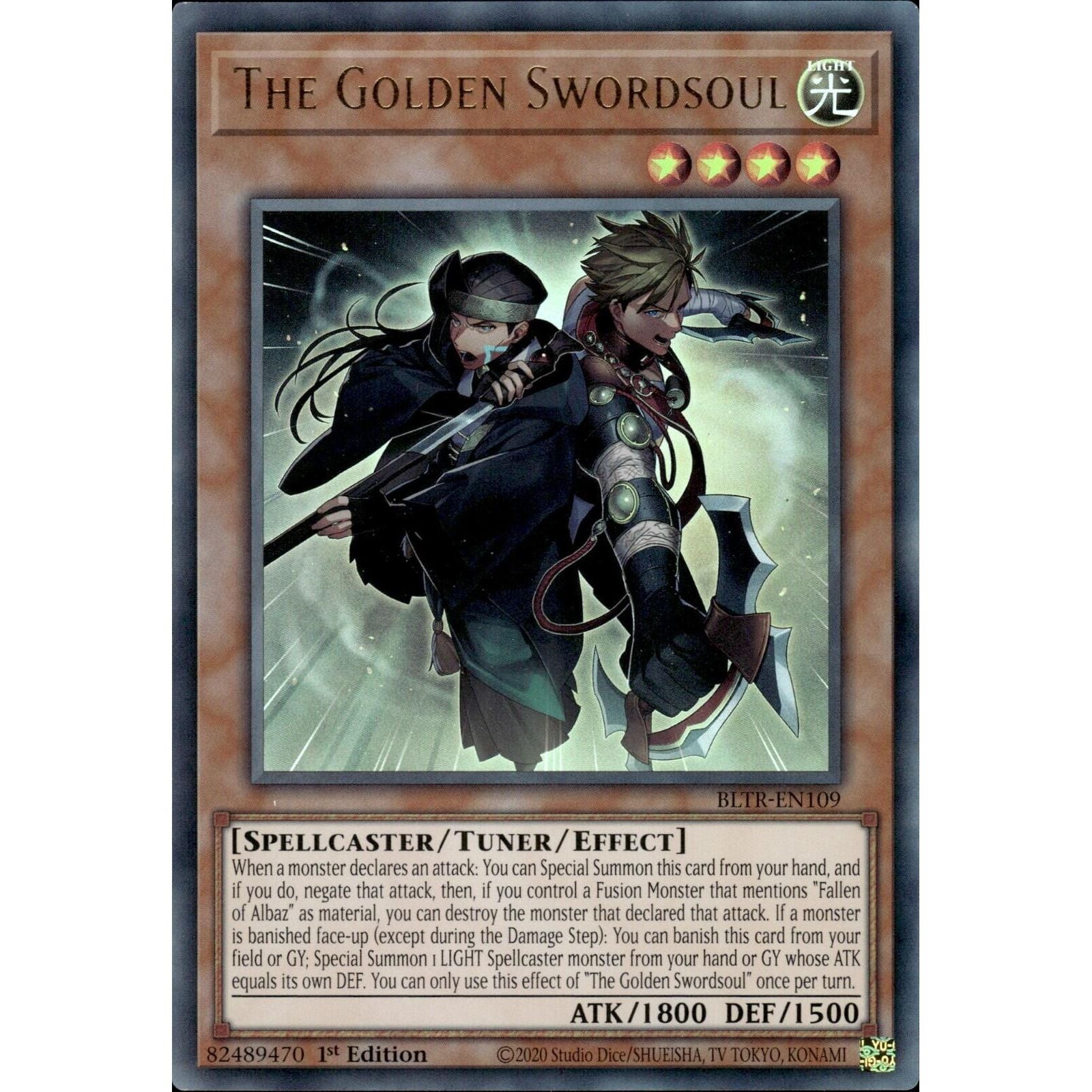 Image for The Golden Swordsoul (BLTR-EN109) (BLTR) - YuGiOh