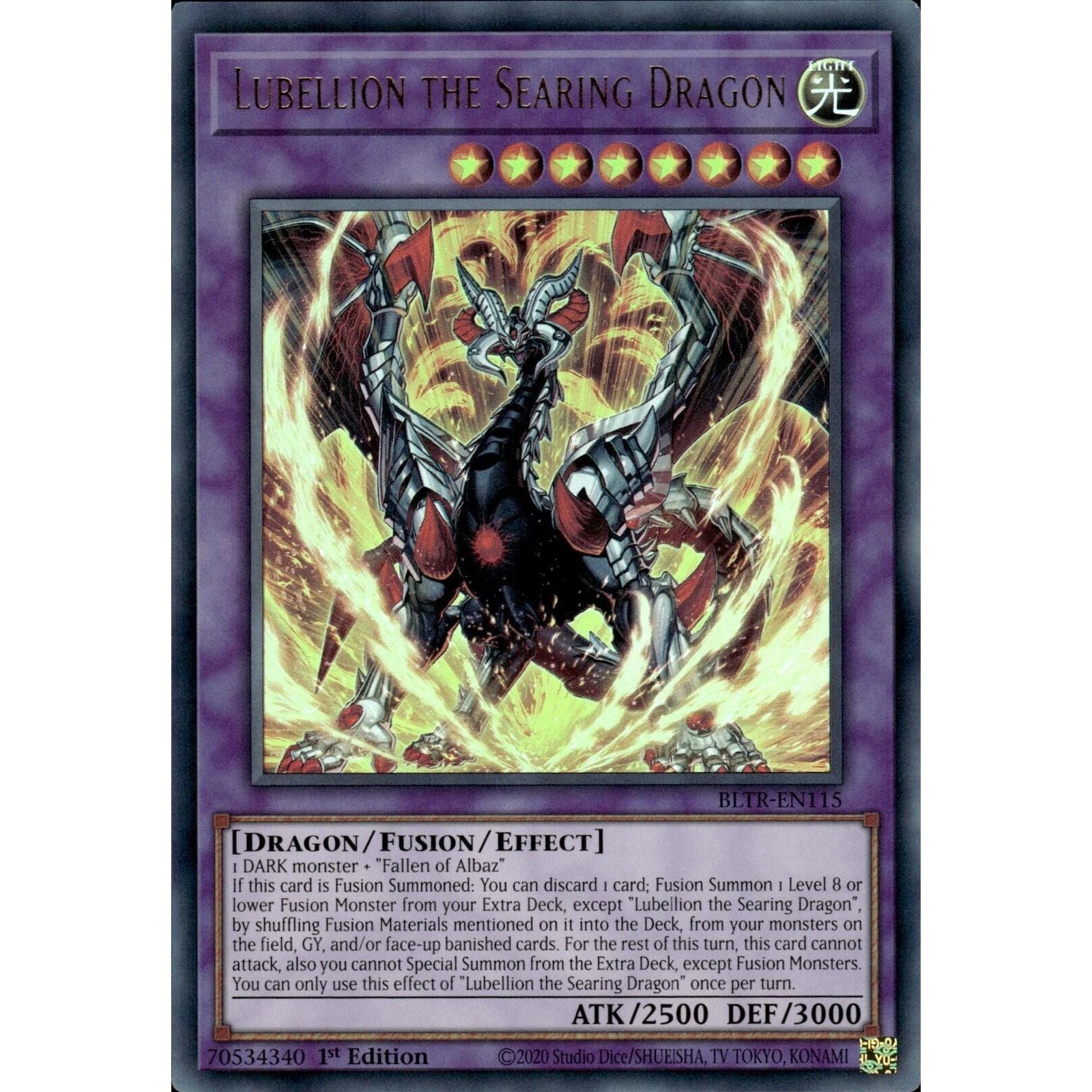 Image for Lubellion the Searing Dragon (BLTR-EN115) (BLTR) - YuGiOh