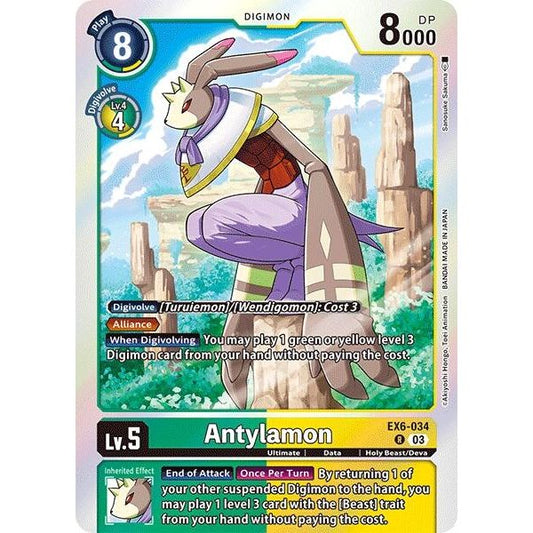 Image for Antylamon (EX6-034 R) (EX06) - Digimon Card Game