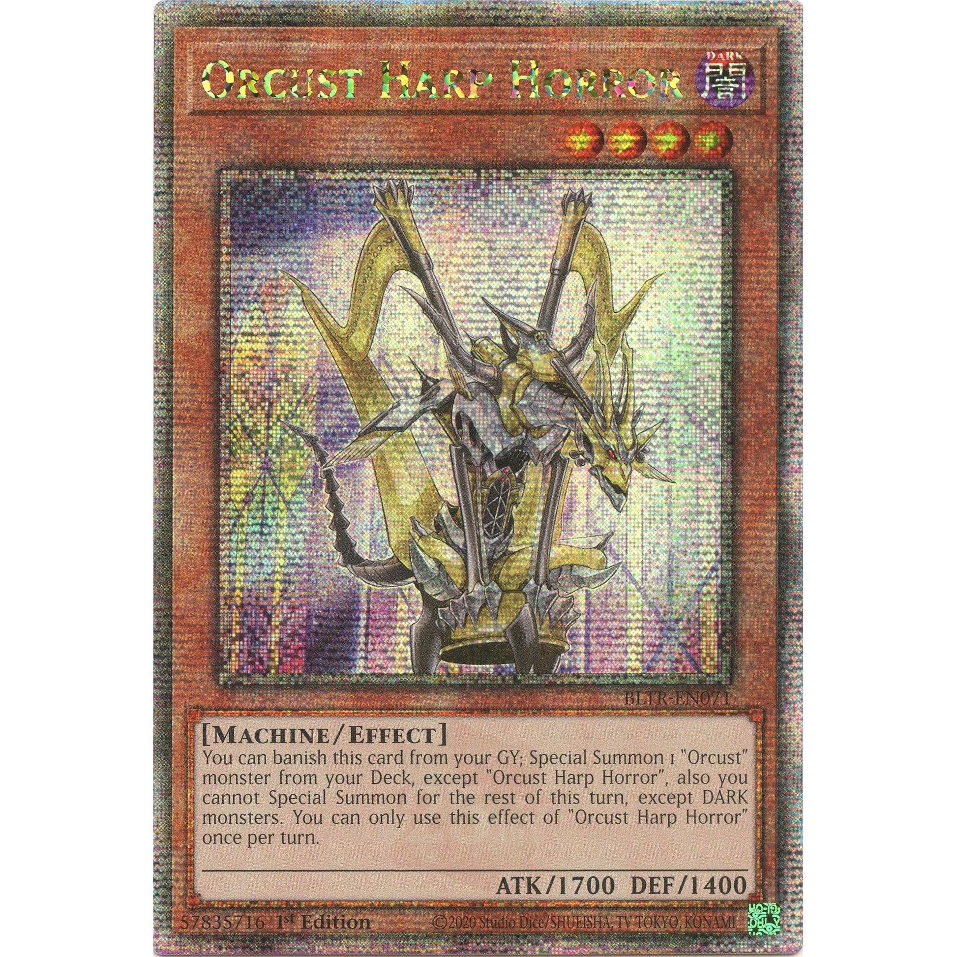 Image for Orcust Harp Horror (Quarter Century Secret Rare) (BLTR-EN071) (BLTR) - YuGiOh