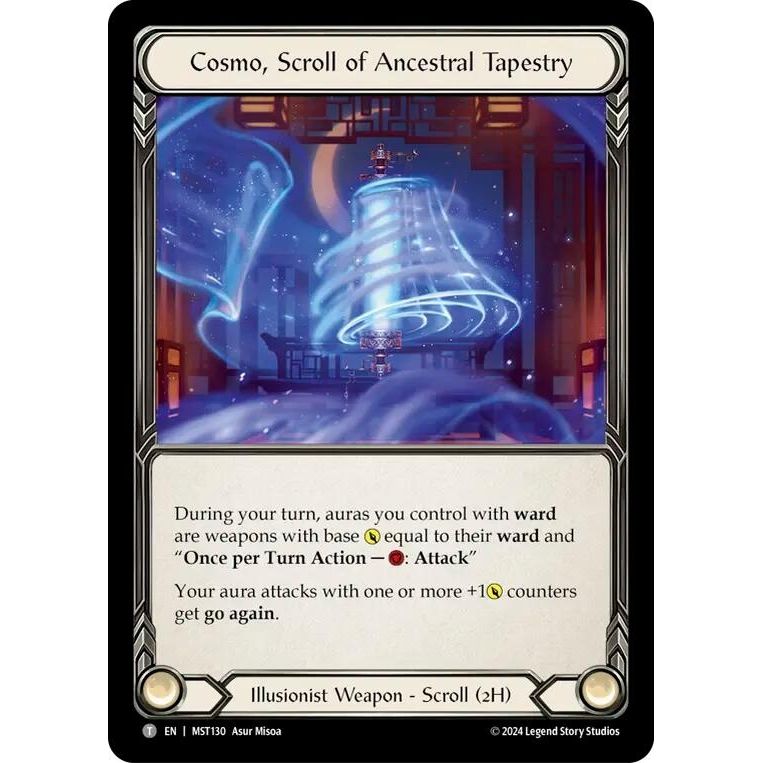 Image for Cosmo, Scroll of Ancestral Tapestry // Beckoning Mistblade (MST130 // MST003) (MST) - Flesh and Blood TCG