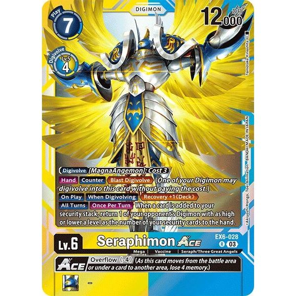 Image for Seraphimon ACE (EX6-028 R) (EX06) - Digimon Card Game