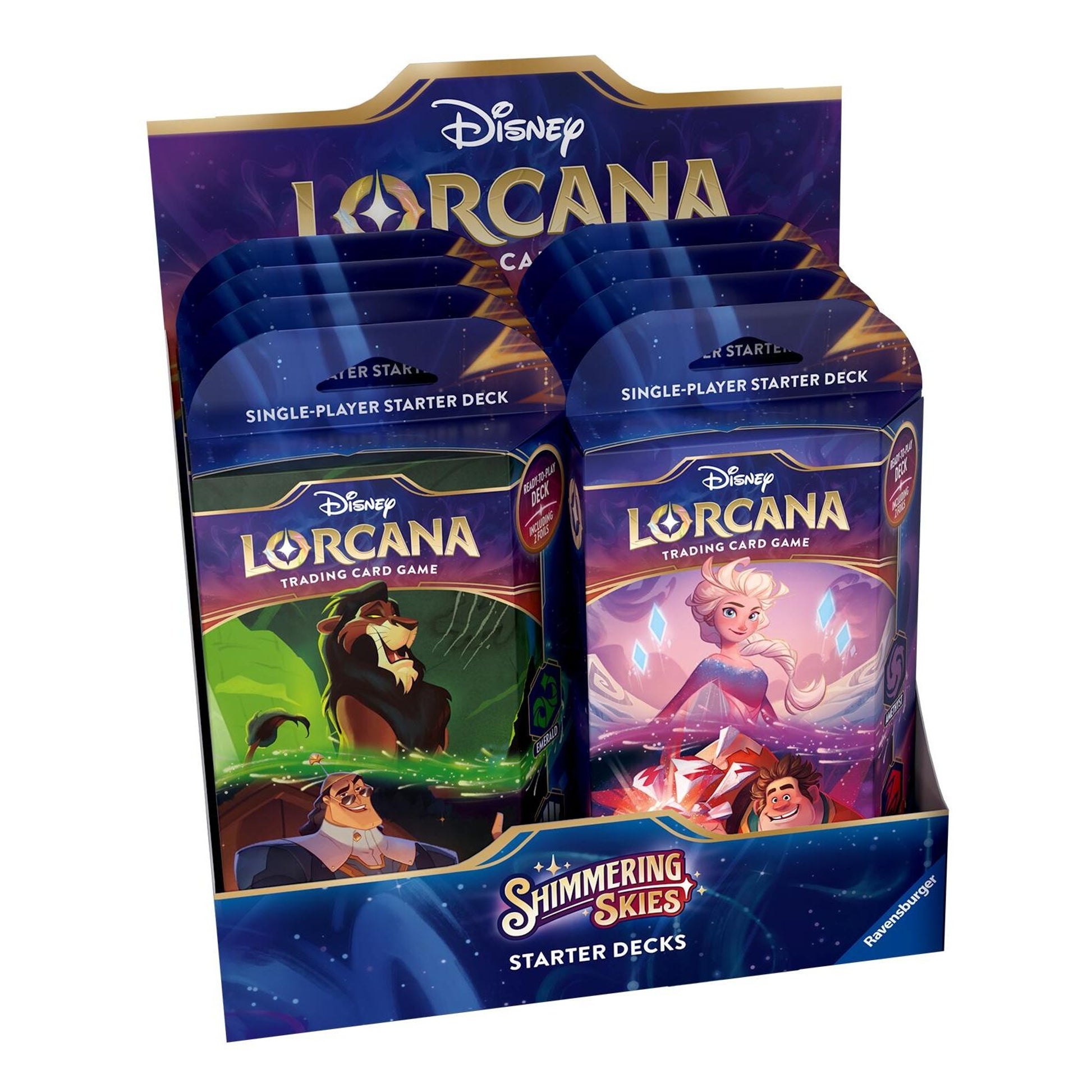 Image for Disney Lorcana: Shimmering Skies Starter Deck Display - Disney Lorcana