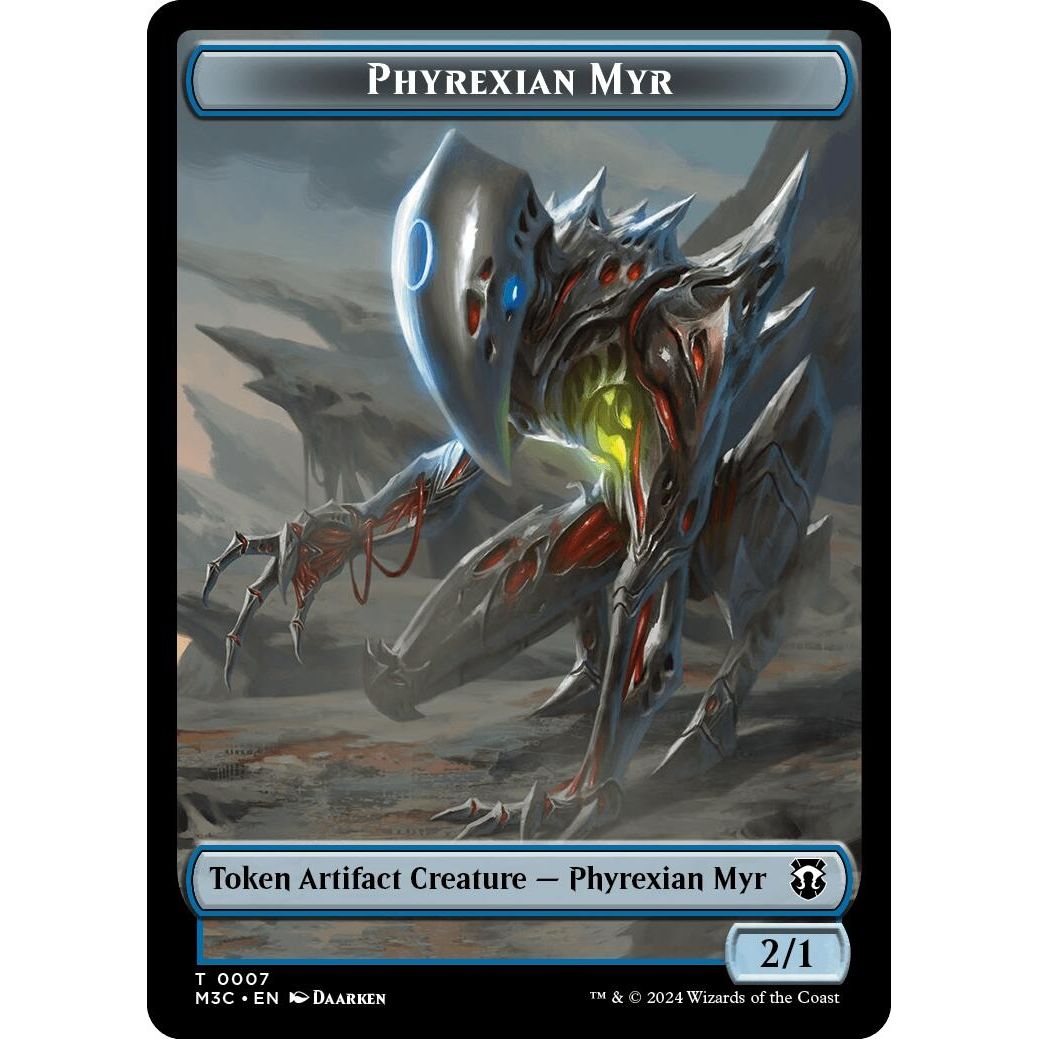 Image for Phyrexian Myr (Ripple Foil)  // Servo Double-Sided Token (7 // 33) (M3C) - Magic: The Gathering
