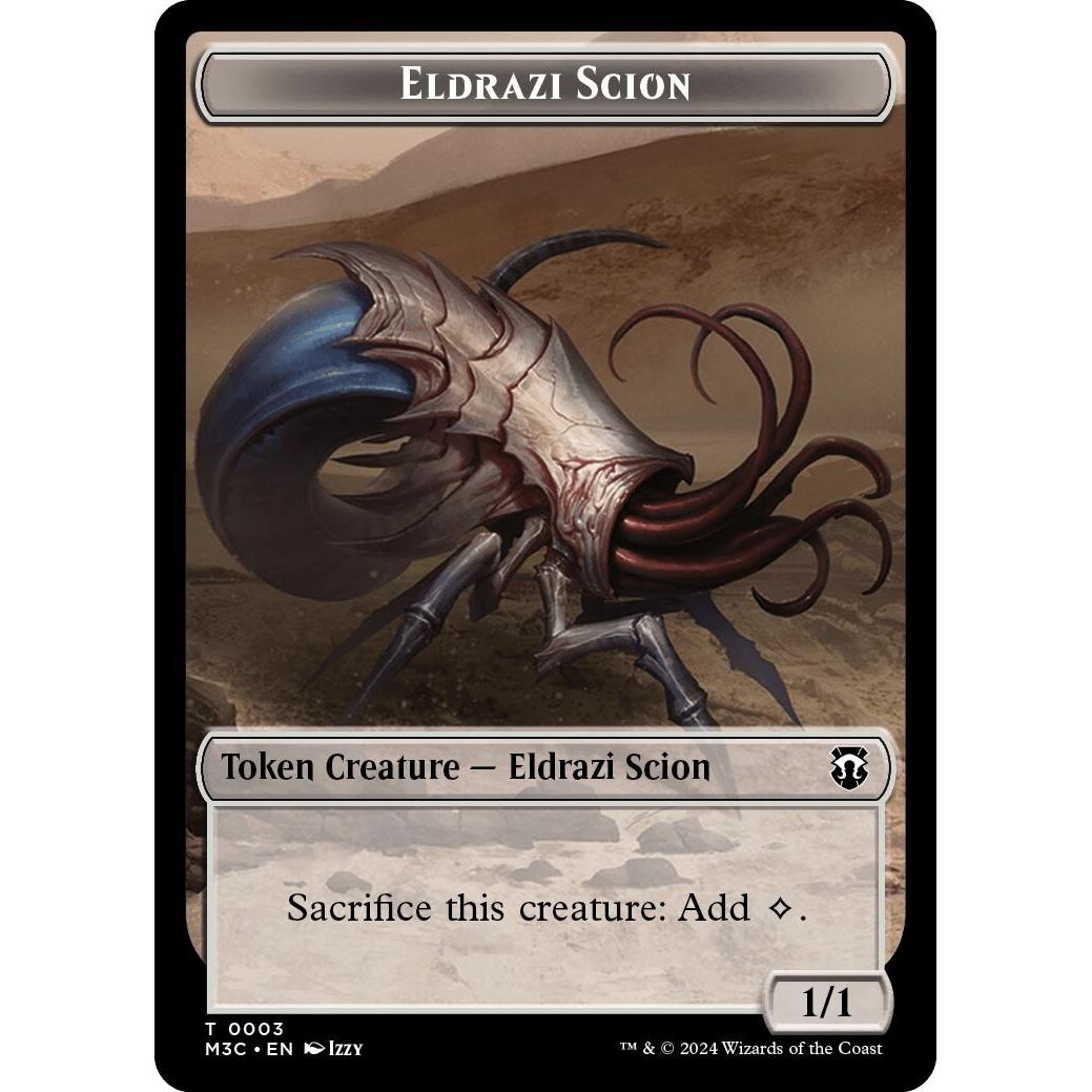 Image for Eldrazi Scion (Ripple Foil) // Eldrazi Spawn Double-Sided Token (3 // 2) (M3C) - Magic: The Gathering