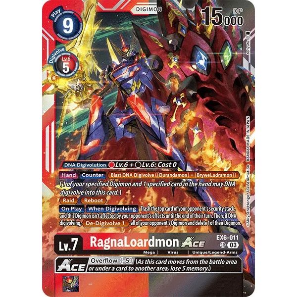 Image for RagnaLoardmon ACE (EX6-011 SR) (EX06) - Digimon Card Game