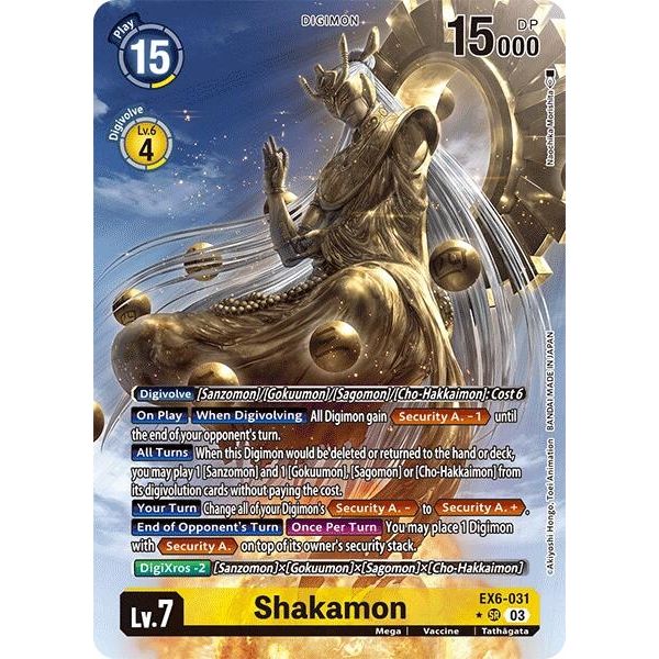 Image for Shakamon (Alternate Art) (EX6-031 SR) (EX06) - Digimon Card Game
