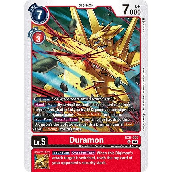 Image for Duramon (EX6-009 C) (EX06) - Digimon Card Game