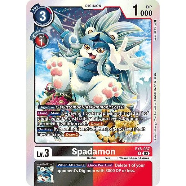 Image for Spadamon (EX6-037 R) (EX06) - Digimon Card Game