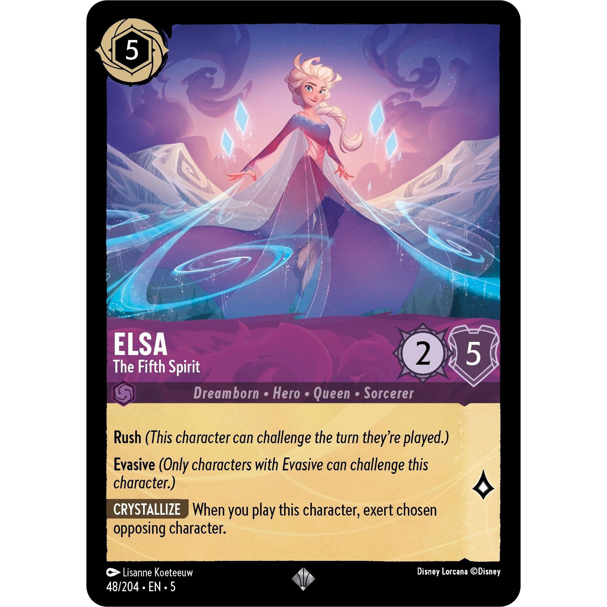 Image for Elsa - The Fifth Spirit (48/204) (5) - Disney Lorcana