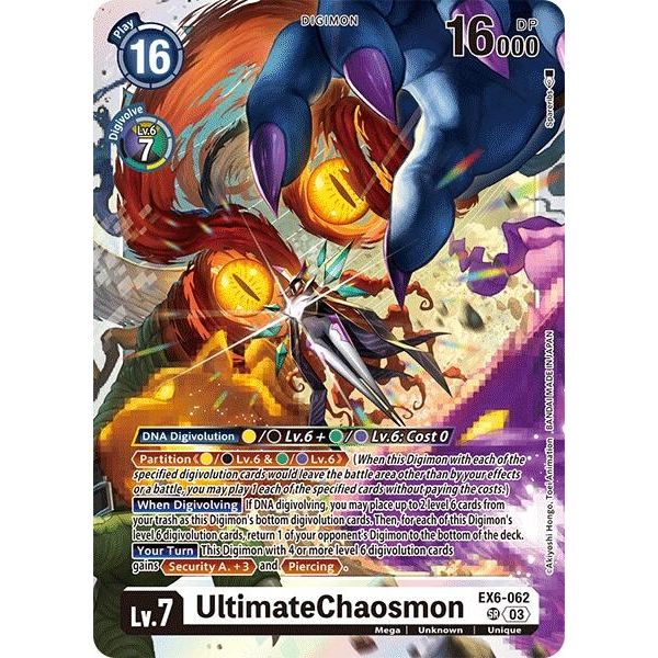 Image for UltimateChaosmon (EX6-062 SR) (EX06) - Digimon Card Game