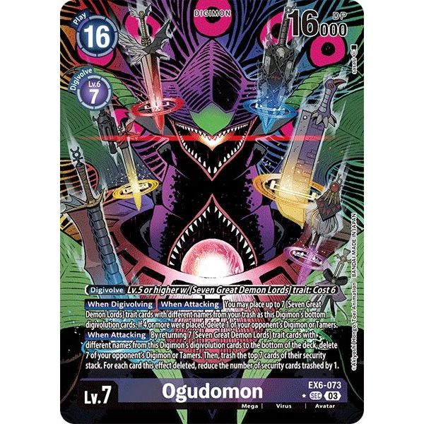 Image for Ogudomon (Alternate Art) (EX6-073 SEC) (EX06) - Digimon Card Game