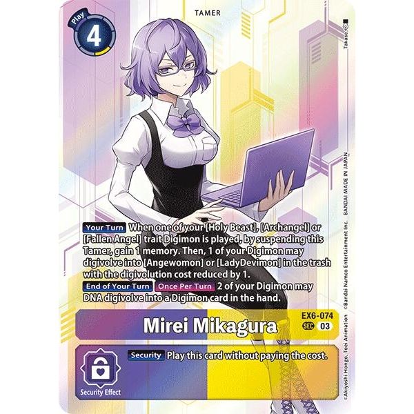 Image for Mirei Mikagura (EX6-074 SCR) (EX06) - Digimon Card Game