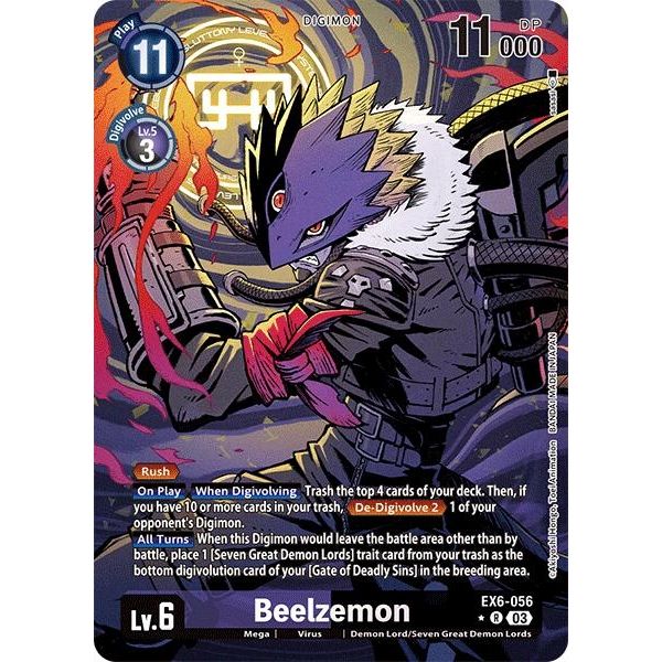 Image for Beelzemon (Alternate Art) (EX6-056 R) (EX06) - Digimon Card Game