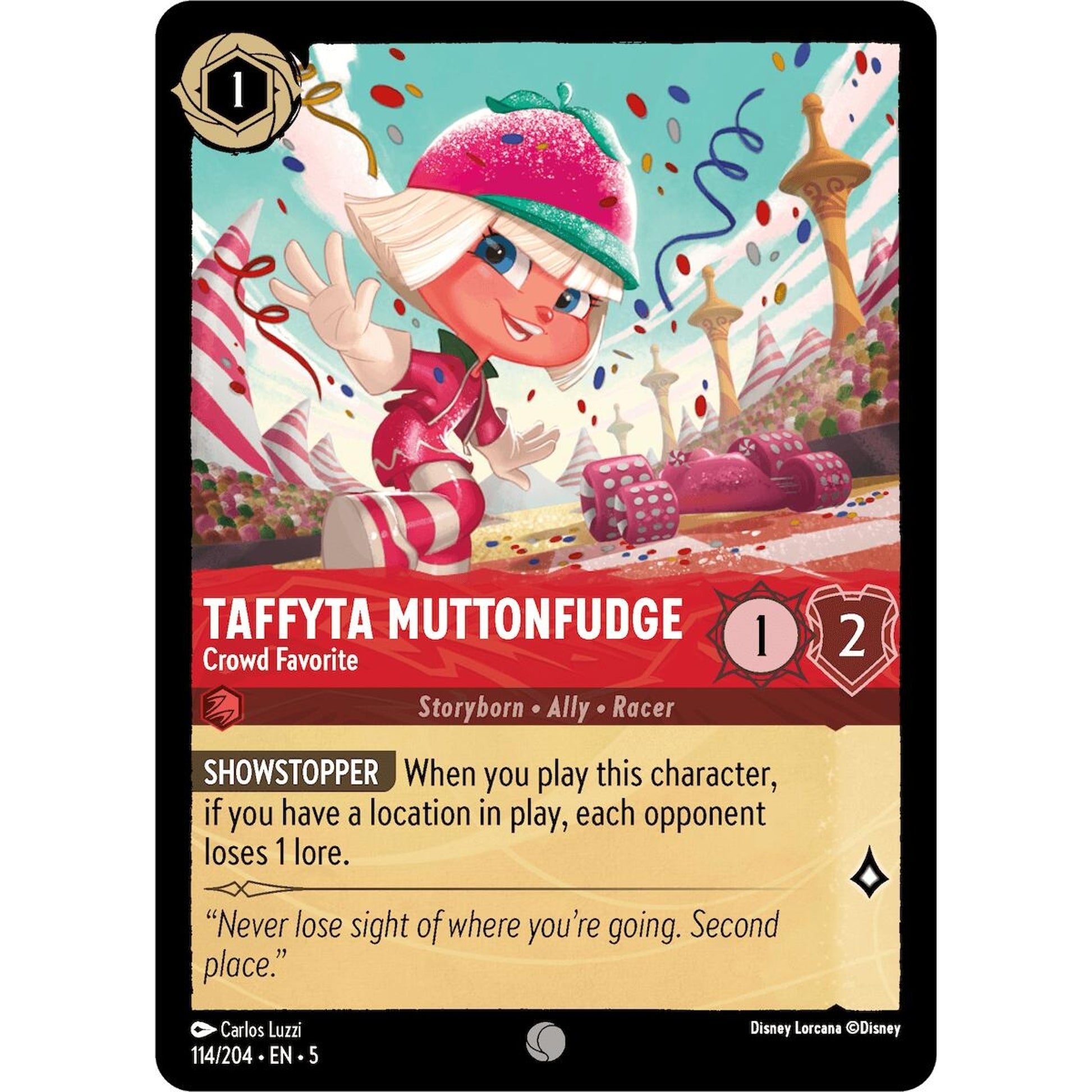 Image for Taffyta Muttonfudge - Crowd Favorite (114/204) (5) - Disney Lorcana