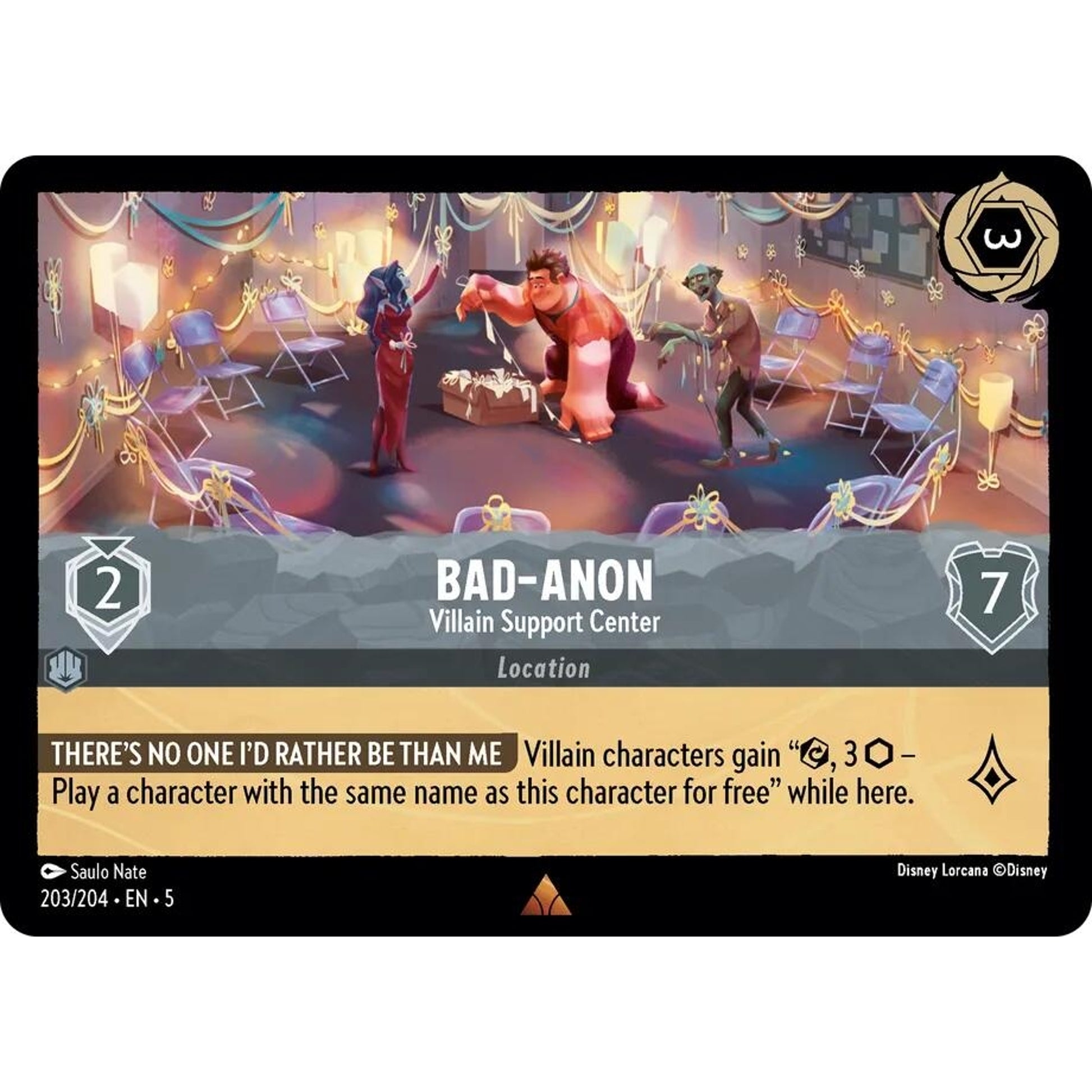 Image for Bad-Anon - Villain Support Center (203/204) (5) - Disney Lorcana
