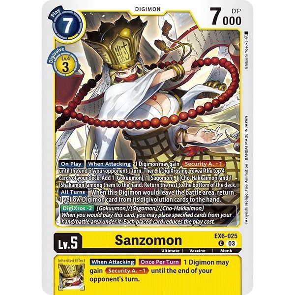 Image for Sanzomon (EX6-025 C) (EX06) - Digimon Card Game