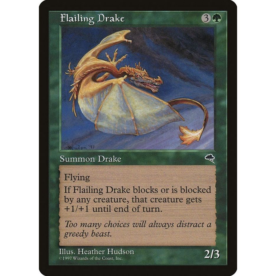 Image for Flailing Drake (227) (TMP) - Magic: The Gathering