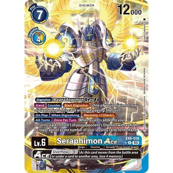 Image for Seraphimon ACE (Alternate Art) (EX6-028 R) (EX06) - Digimon Card Game