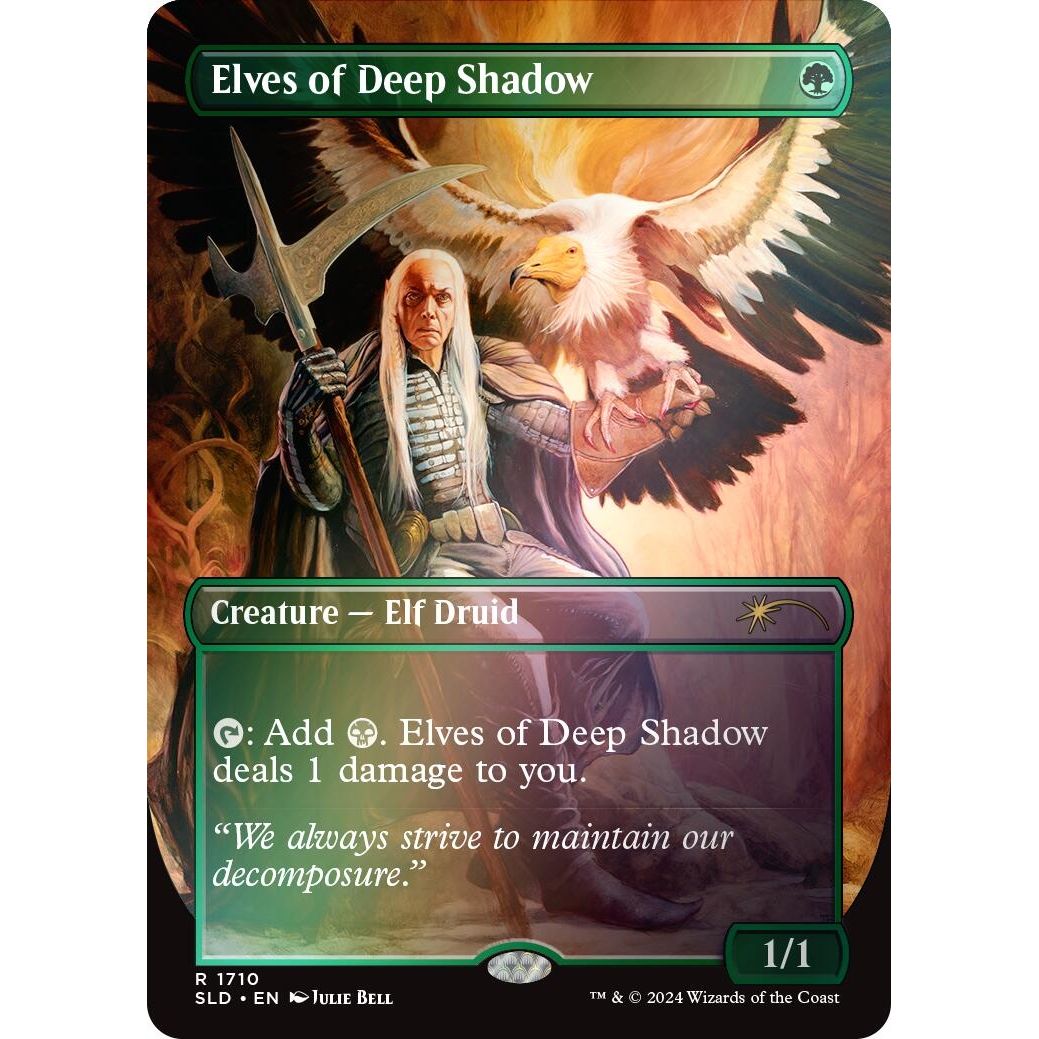 Image for Elves of Deep Shadow (Rainbow Foil) (1710) (SLD) - Magic: The Gathering