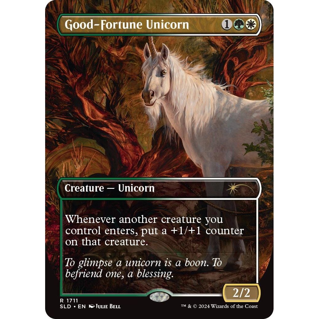 Image for Good-Fortune Unicorn (1711) (SLD) - Magic: The Gathering