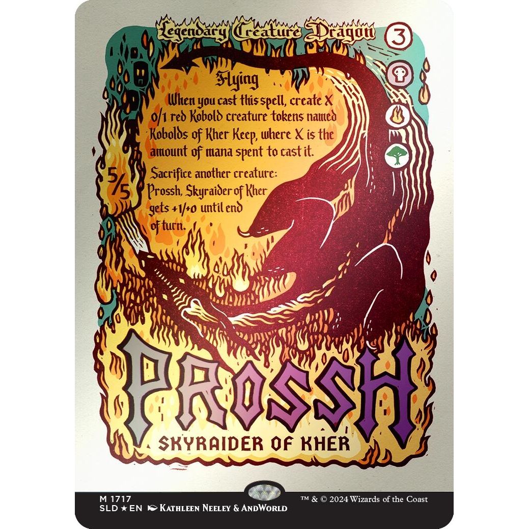 Image for Prossh, Skyraider of Kher (Rainbow Foil) (1717) (SLD) - Magic: The Gathering