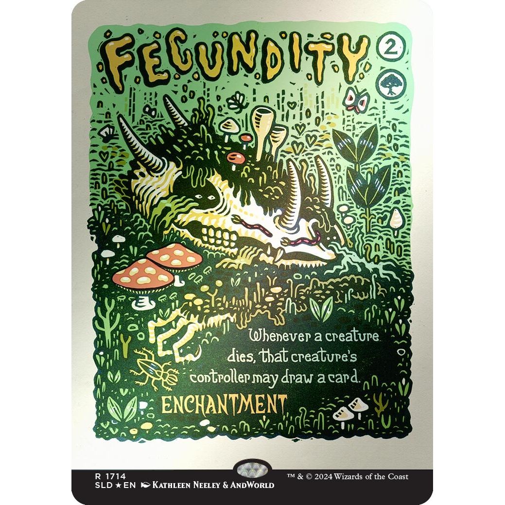 Image for Fecundity (Rainbow Foil) (1714) (SLD) - Magic: The Gathering
