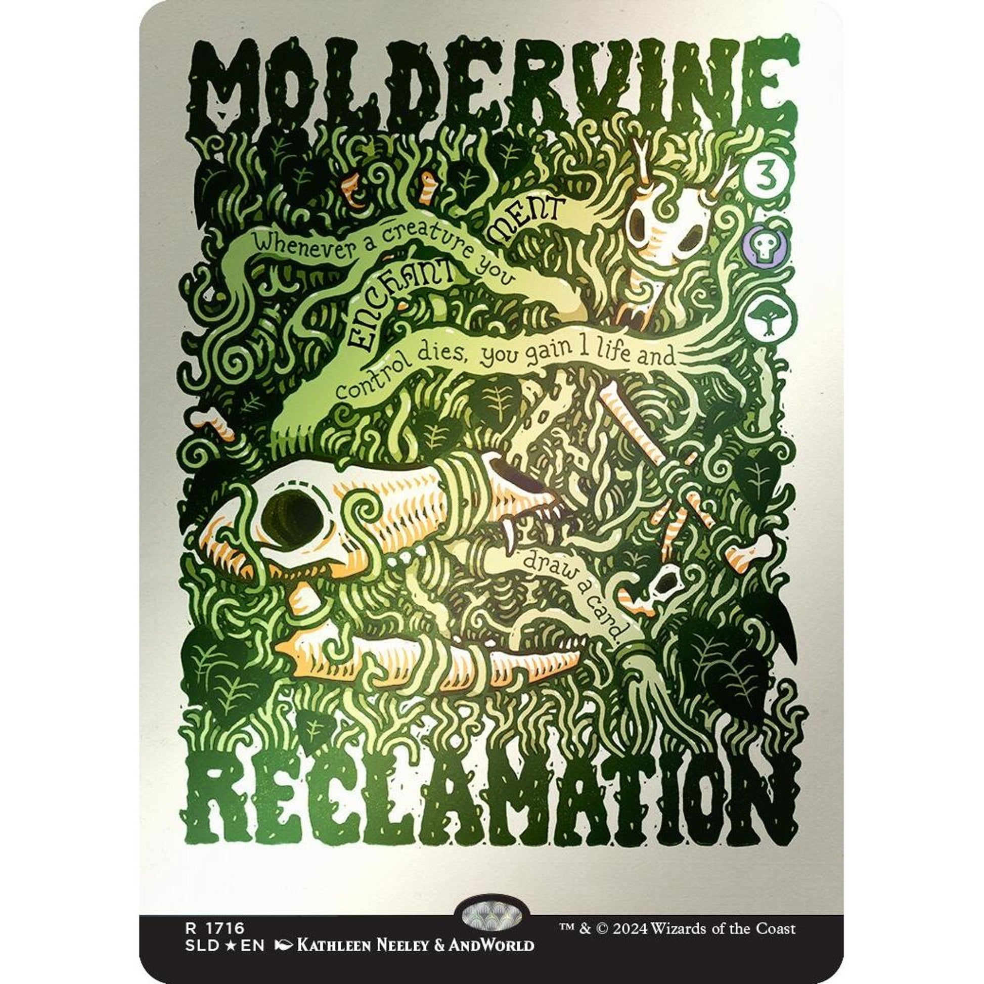 Image for Moldervine Reclamation (Rainbow Foil) (1716) (SLD) - Magic: The Gathering